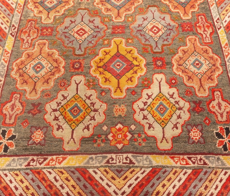 Vintage Moroccan Colorful Geometric Wool Rug BB4880