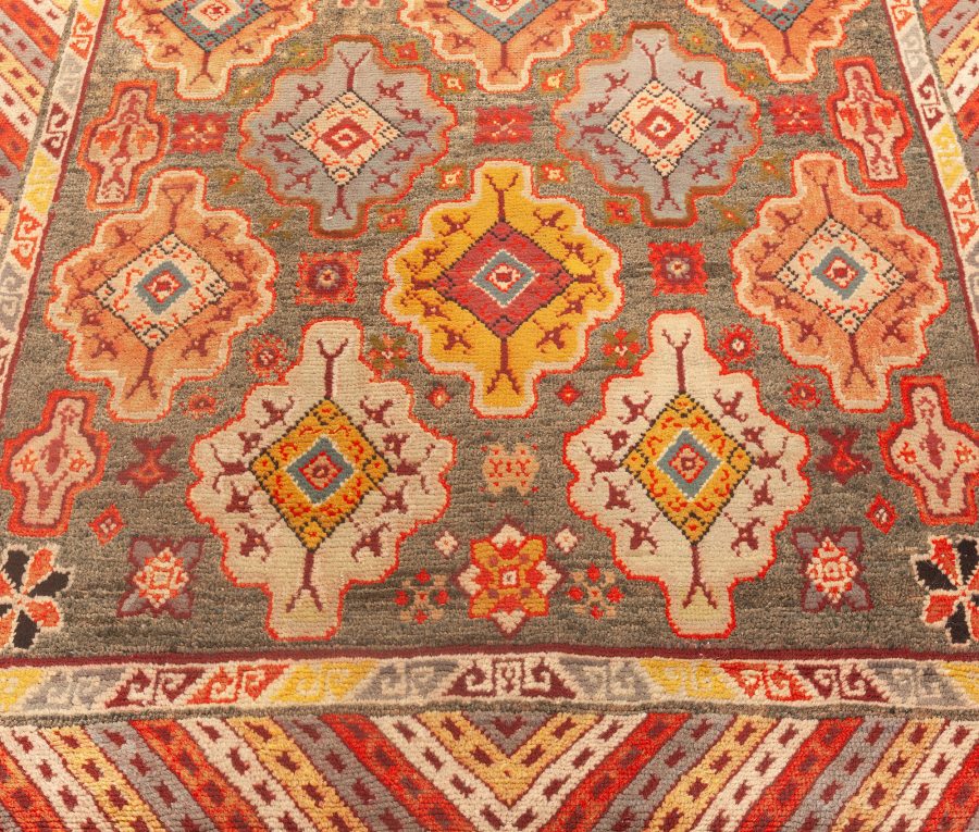 Vintage Moroccan Colorful Geometric Wool Rug BB4880