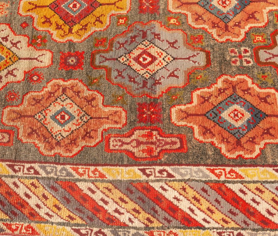 Vintage Moroccan Colorful Geometric Wool Rug BB4880