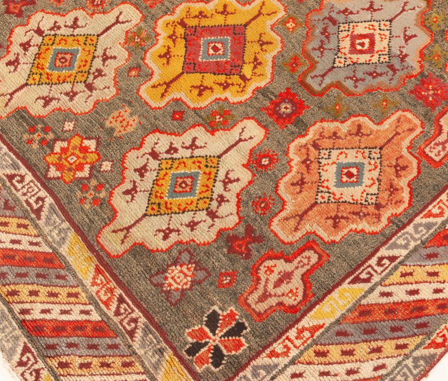 Vintage Moroccan Colorful Geometric Wool Rug BB4880