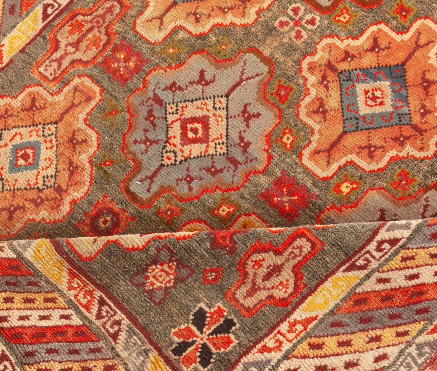 Vintage Moroccan Colorful Geometric Wool Rug BB4880