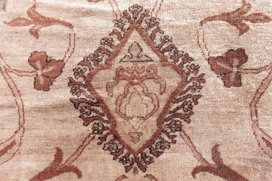 Authentic Antique Indian Amritsar Handmade Wool Rug BB5022