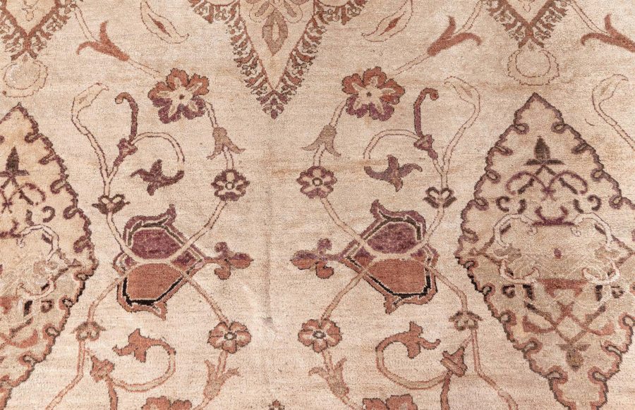 Authentic Antique Indian Amritsar Handmade Wool Rug BB5022