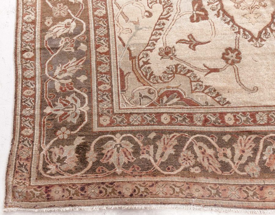 Authentic Antique Indian Amritsar Handmade Wool Rug BB5022