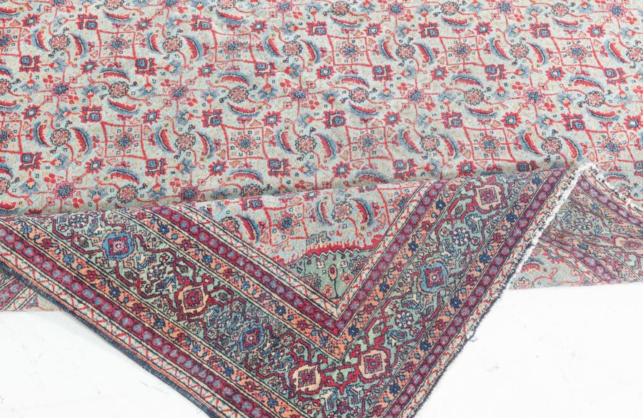 One-of-a-kind 19th Century Persian Tabriz Handmade Wool Rug BB5073