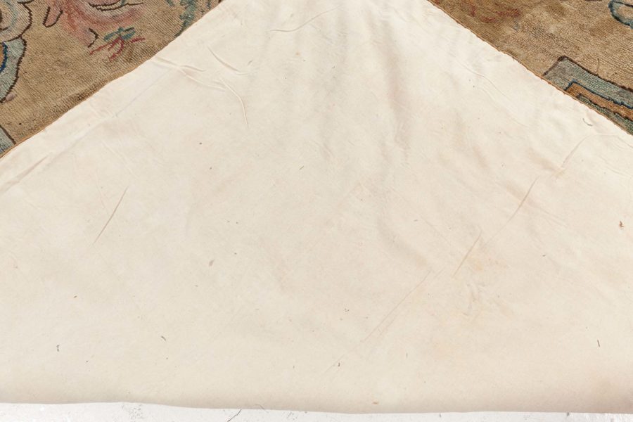 Large Authentic Savonnerie Bold Handmade Wool Rug BB5124