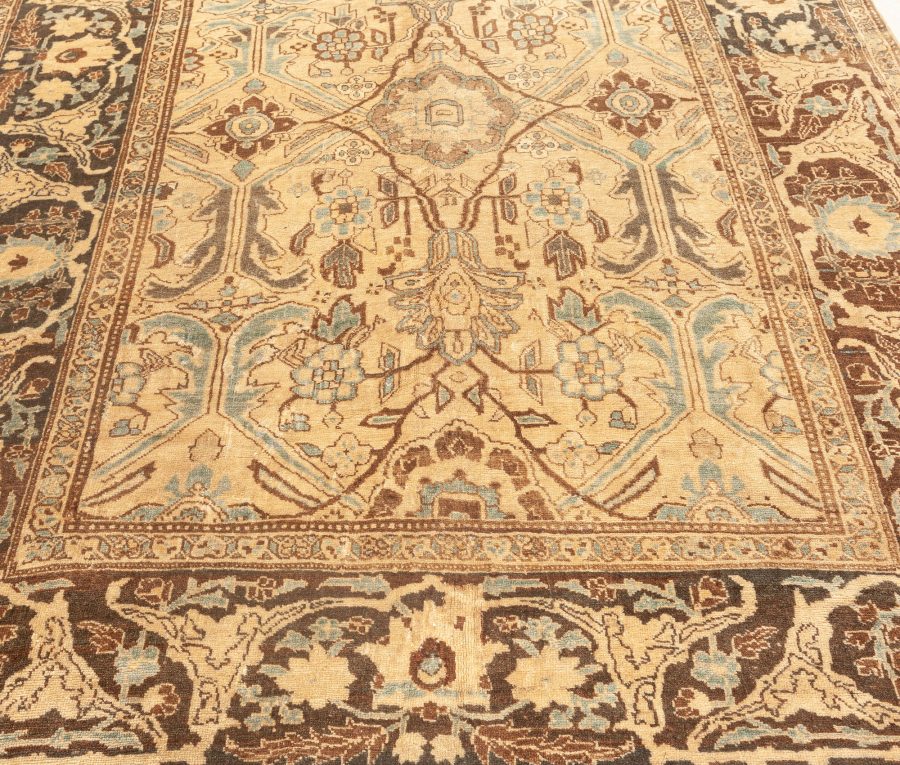 Authentic Persian Bidjar Botanic Handmade Wool Rug BB5189