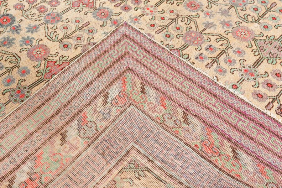 High-quality Vintage Samarkand (Khotan) Handmade Wool Rug BB5237