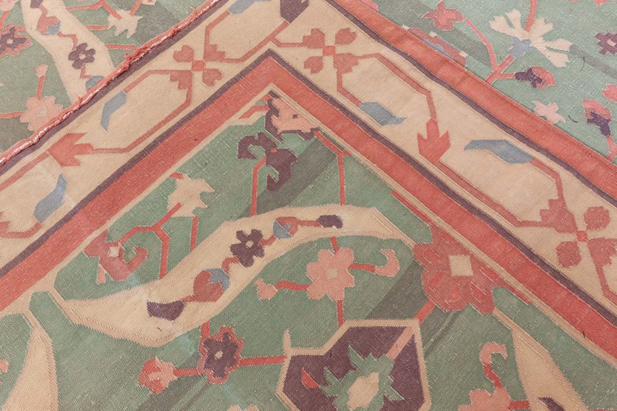 Mid-20th Century Indian Dhurrie Colorful Flat-Weave Cotton Rug BB5370