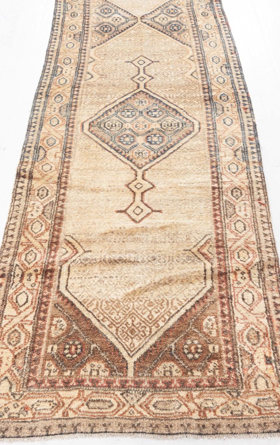 Camel Antique Persian Sarab Handmade Wool Runner BB5401