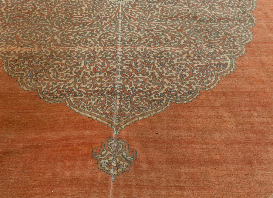 Antique Persian Tabriz Handmade Wool Rug BB5472