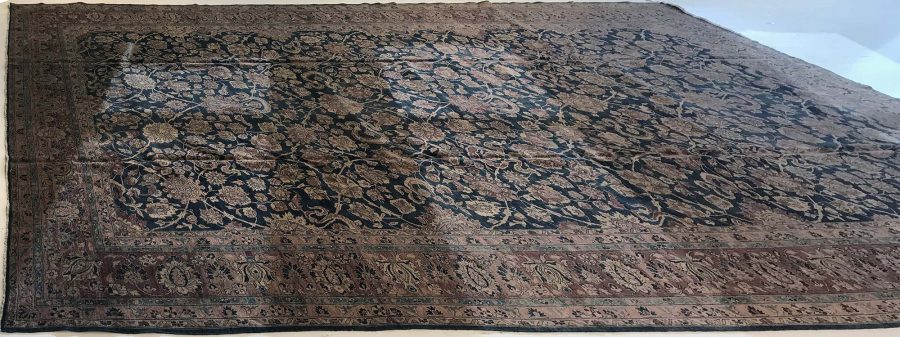 Authentic Persian Tabriz Botanic Handmade Wool Carpet BB5529