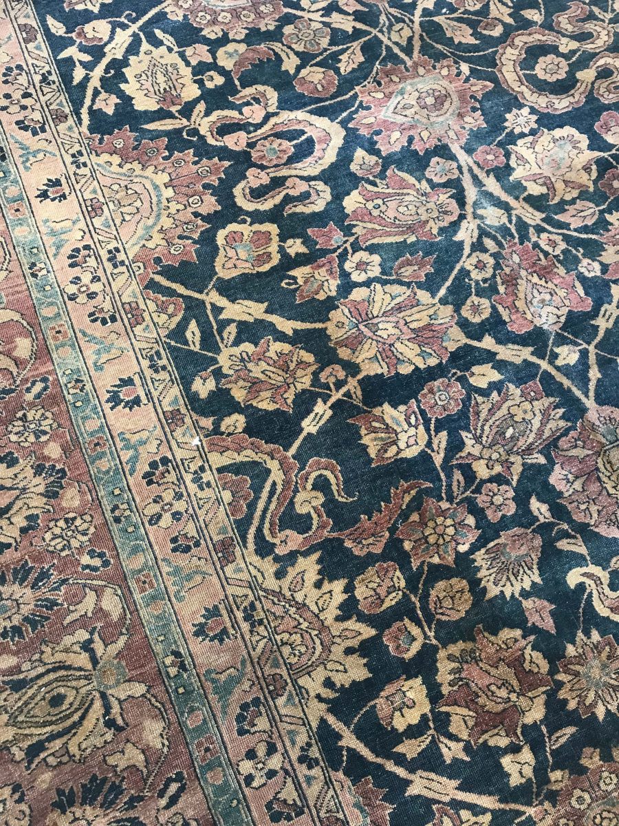 Authentic Persian Tabriz Botanic Handmade Wool Carpet BB5529