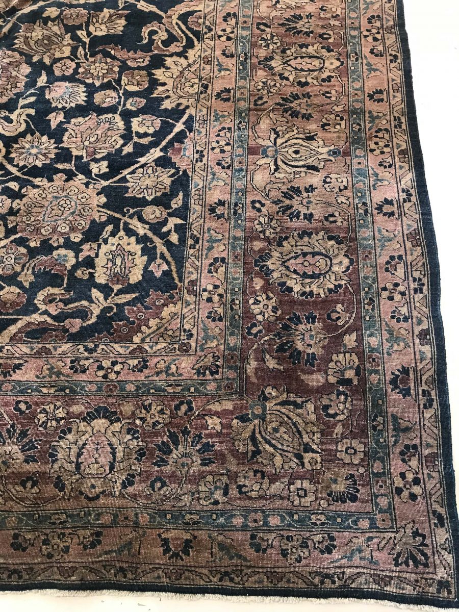 Authentic Persian Tabriz Botanic Handmade Wool Carpet BB5529