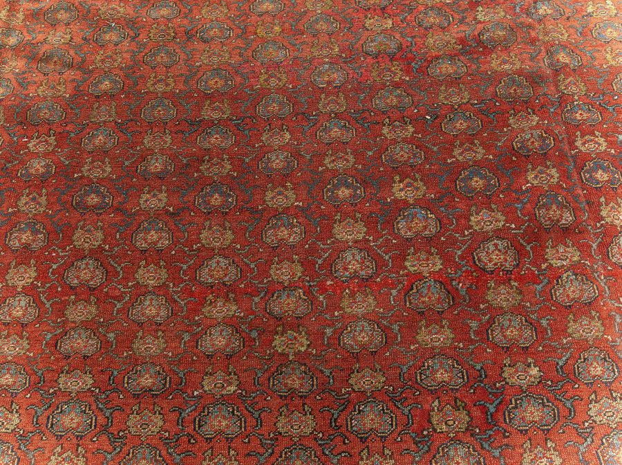 Early 20th Century Persian Malayer Red Handmade Wool Rug BB5555