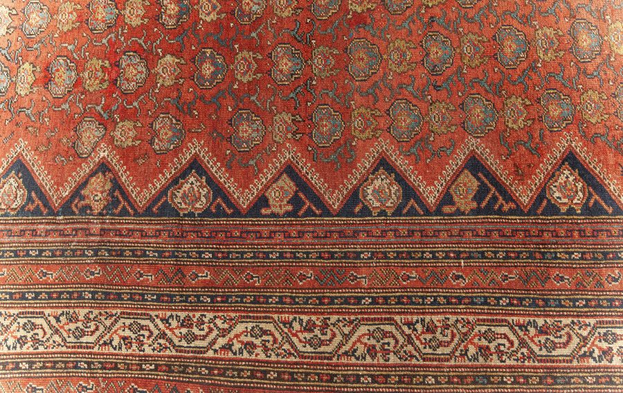 Early 20th Century Persian Malayer Red Handmade Wool Rug BB5555