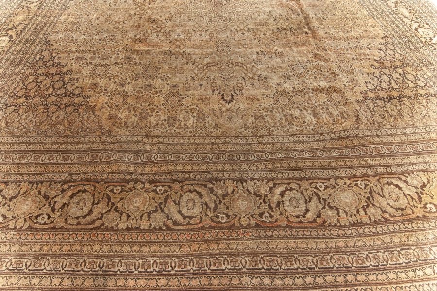 Antique Persian Tabriz Handmade Wool Carpet BB5560