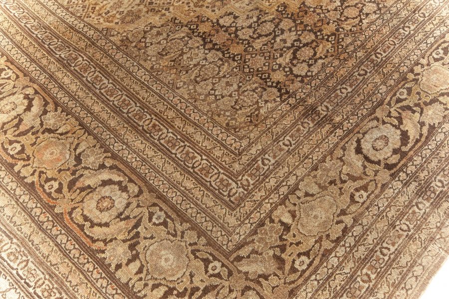 Antique Persian Tabriz Handmade Wool Carpet BB5560