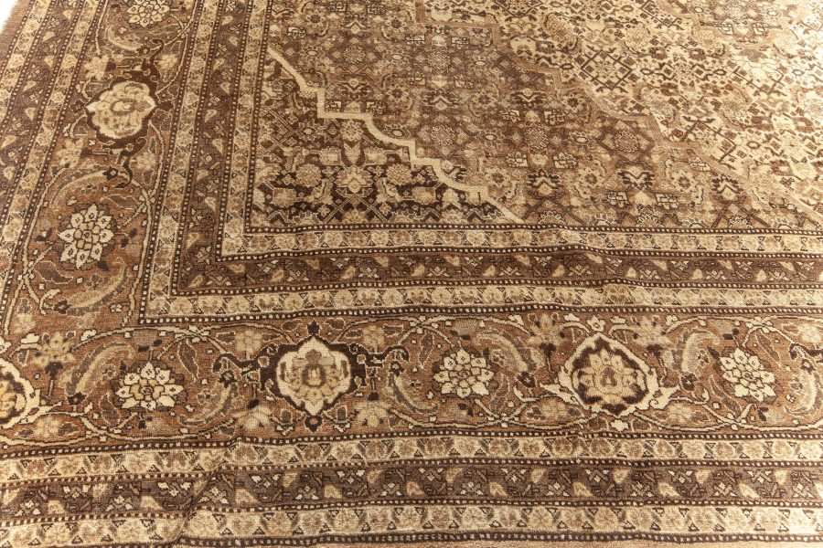 Antique Persian Tabriz Hand Knotted Wool Rug BB5561