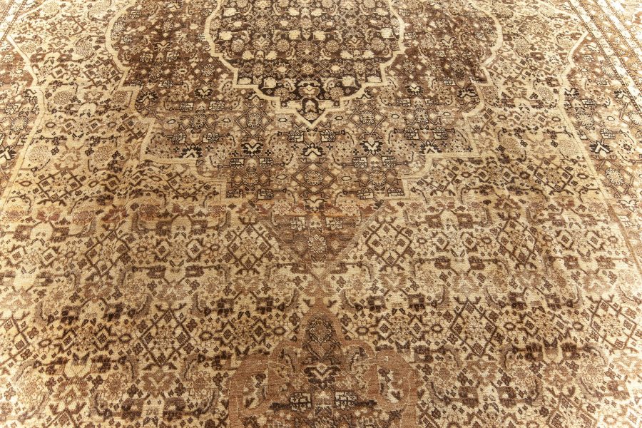 Antique Persian Tabriz Hand Knotted Wool Rug BB5561