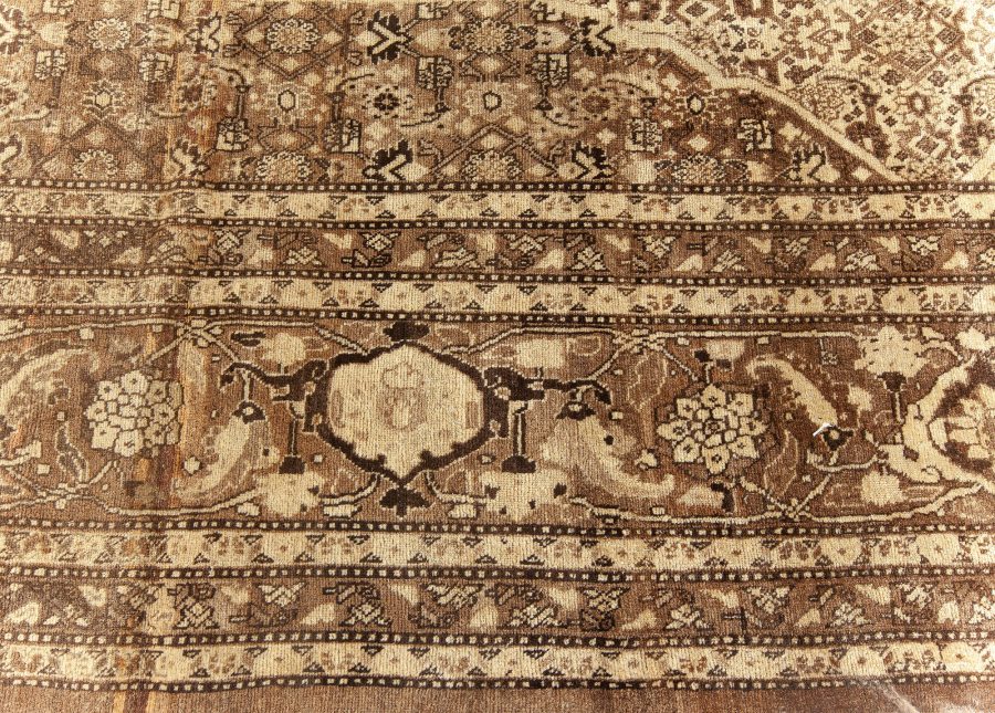 Antique Persian Tabriz Hand Knotted Wool Rug BB5561