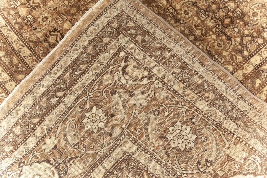 Antique Persian Tabriz Hand Knotted Wool Rug BB5561