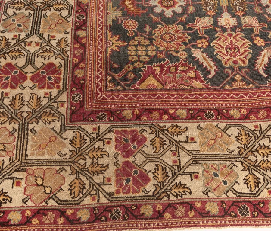 Antique Indian Amritsar Handmade Wool Rug BB5564