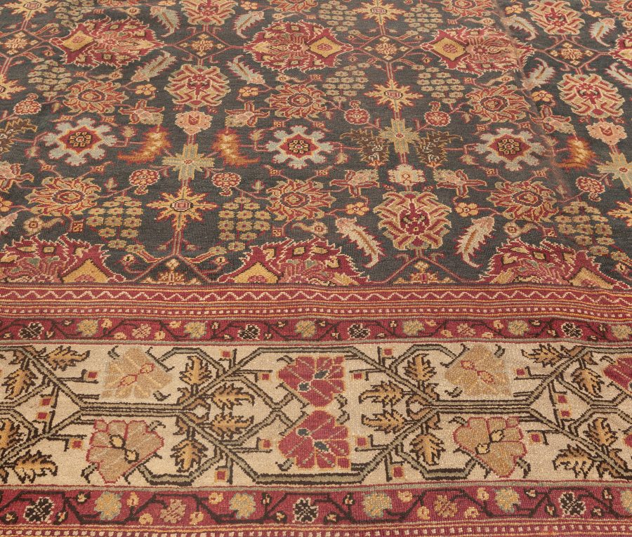 Antique Indian Amritsar Handmade Wool Rug BB5564