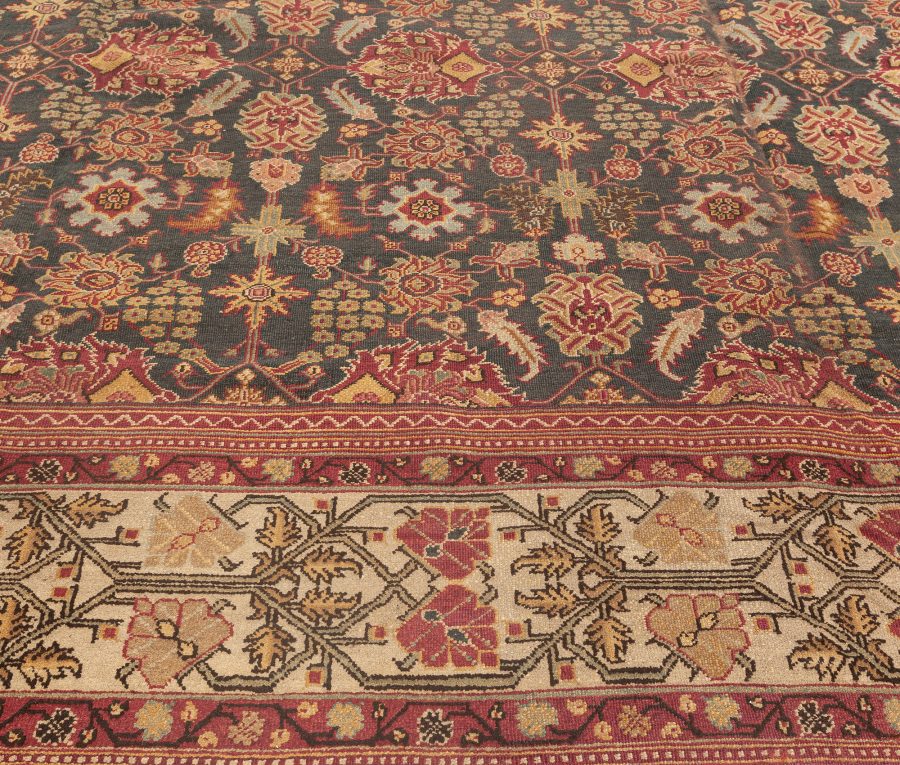 Antique Indian Amritsar Handmade Wool Rug BB5564