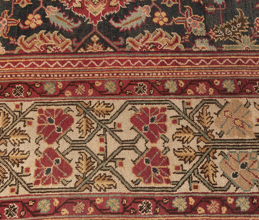 Antique Indian Amritsar Handmade Wool Rug BB5564