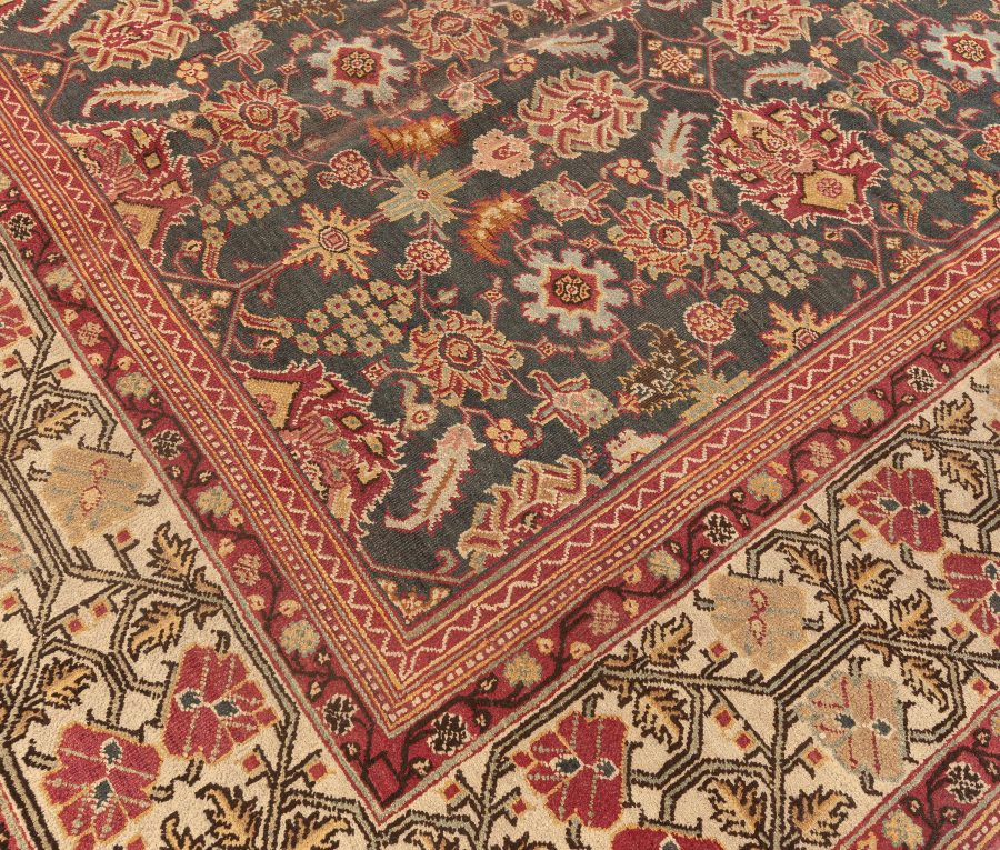 Antique Indian Amritsar Handmade Wool Rug BB5564