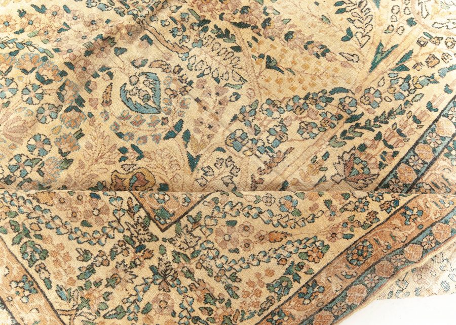 Authentic Persian Kirman Handwoven Wool Carpet BB5565