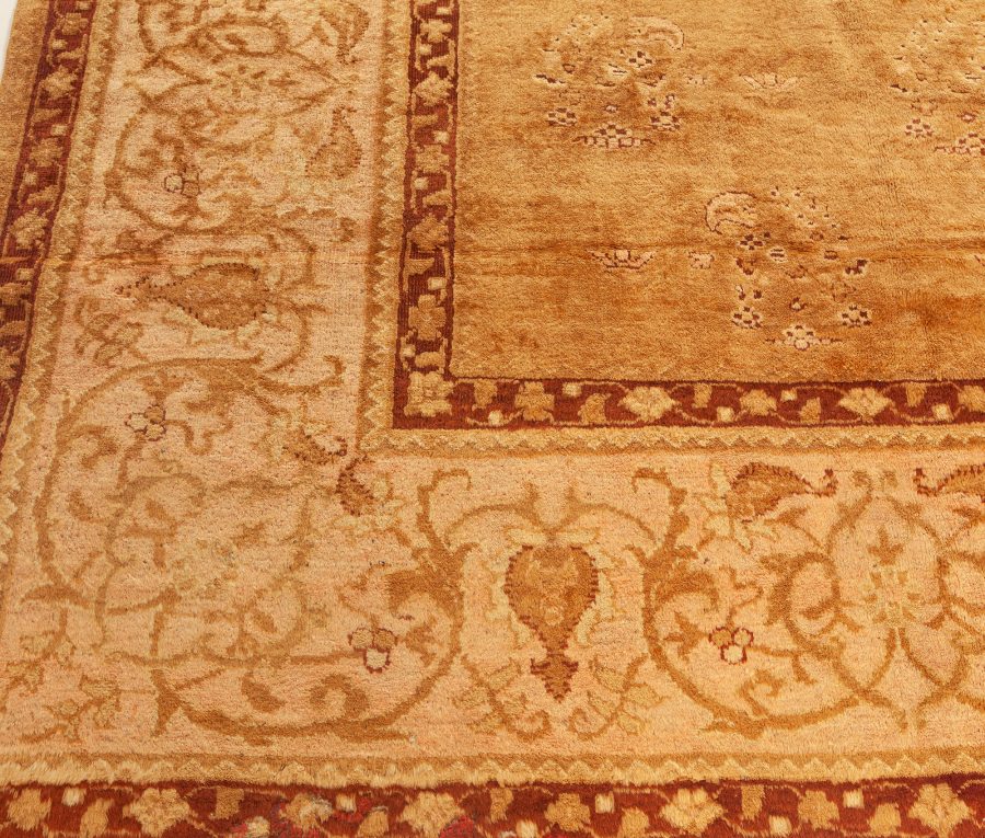 Antique Indian Amritsar Handmade Wool Rug BB5570