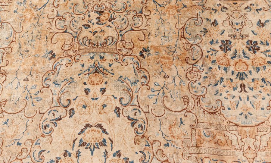 Antique Persian Kirman Handmade Wool Rug BB5577