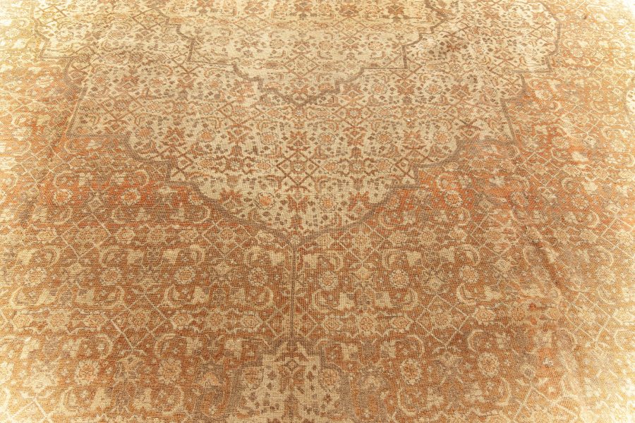 One-of-a-Kind Antique Persian Tabriz Handmade Wool Rug BB5583