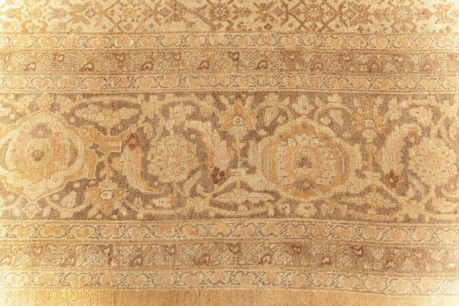One-of-a-Kind Antique Persian Tabriz Handmade Wool Rug BB5583