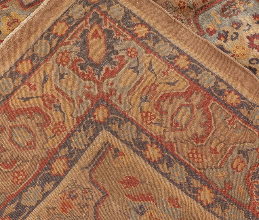 Early 20th Century Colorful Indian Handmade Wool Carpet BB5601