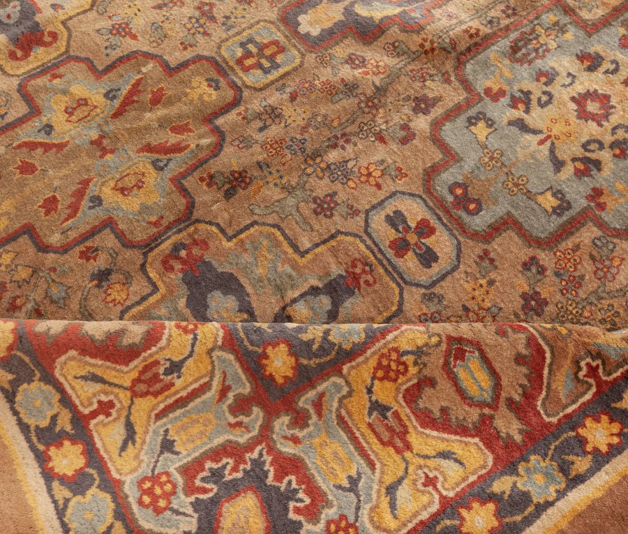 Early 20th Century Colorful Indian Handmade Wool Carpet BB5601