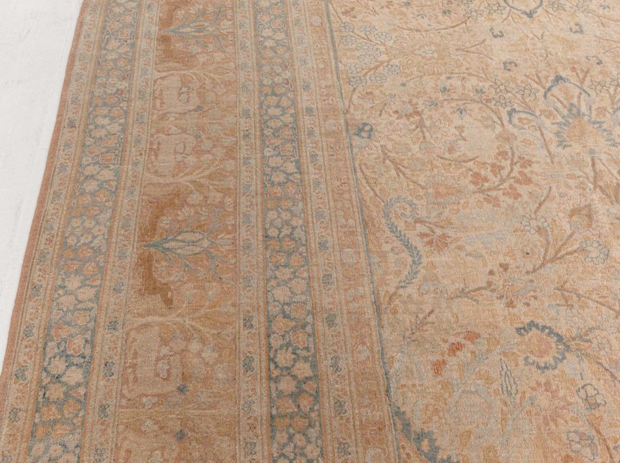Fine Antique Persian Meshad Animal Hand Knotted Wool Carpet BB5606