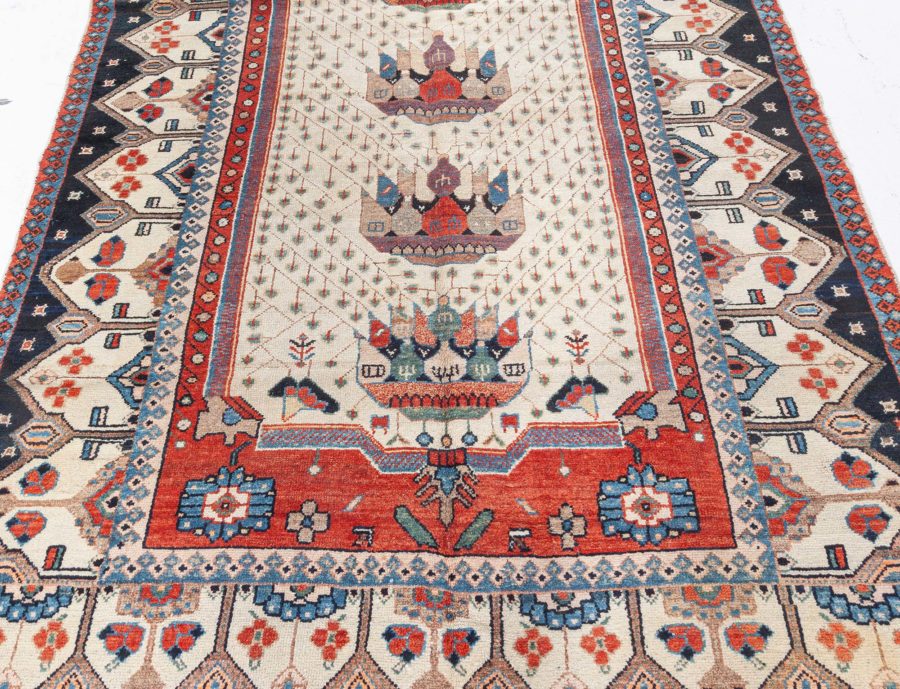 Early 20th Century Persian Malayer Handmade Wool Rug BB5628