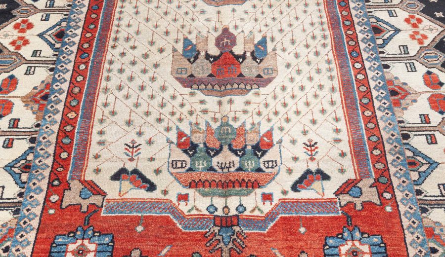 Early 20th Century Persian Malayer Handmade Wool Rug BB5628