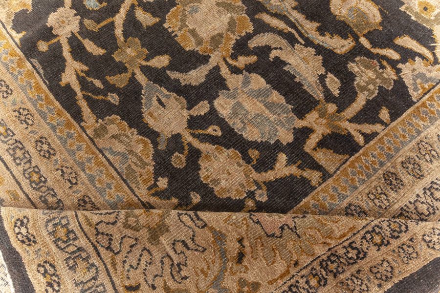 Antique Persian Sultanabad Botanic Handmade Wool Rug BB5671