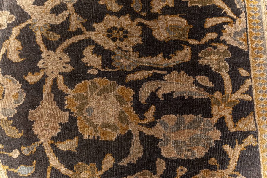 Antique Persian Sultanabad Botanic Handmade Wool Rug BB5671