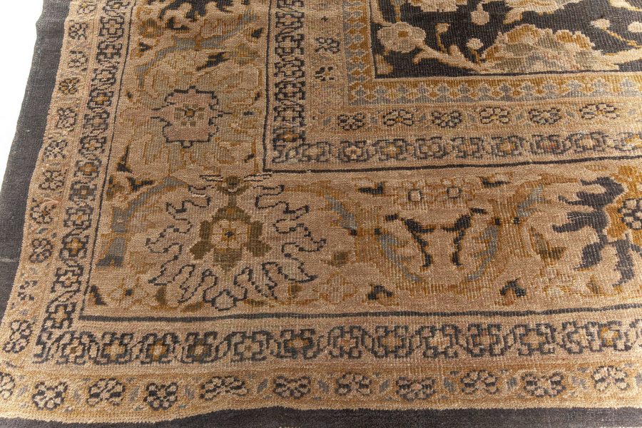 Antique Persian Sultanabad Botanic Handmade Wool Rug BB5671