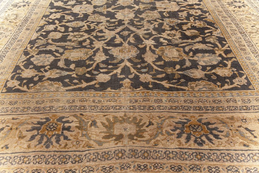 Antique Persian Sultanabad Botanic Handmade Wool Rug BB5671