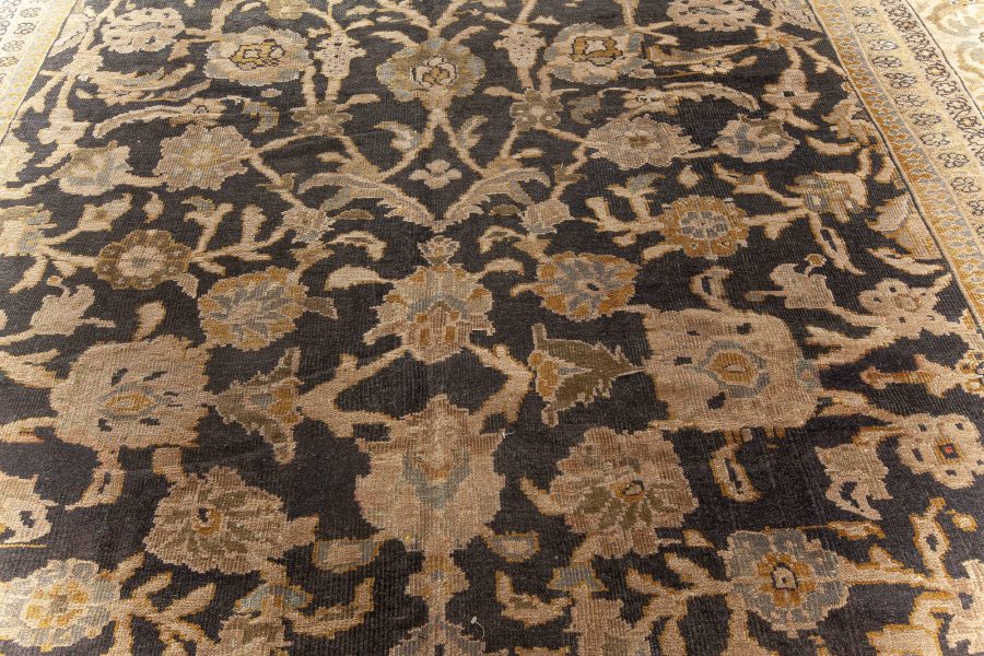 Antique Persian Sultanabad Botanic Handmade Wool Rug BB5671