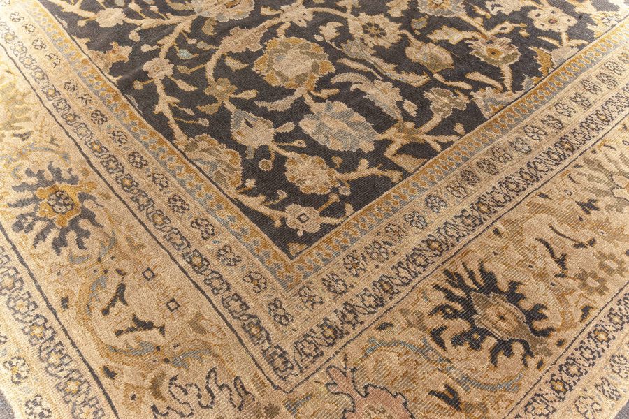 Antique Persian Sultanabad Botanic Handmade Wool Rug BB5671