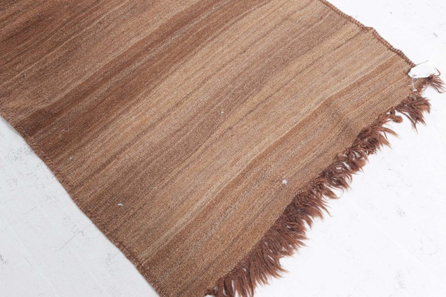 Authentic Turkish Brown Flat-Weave Runner BB5768