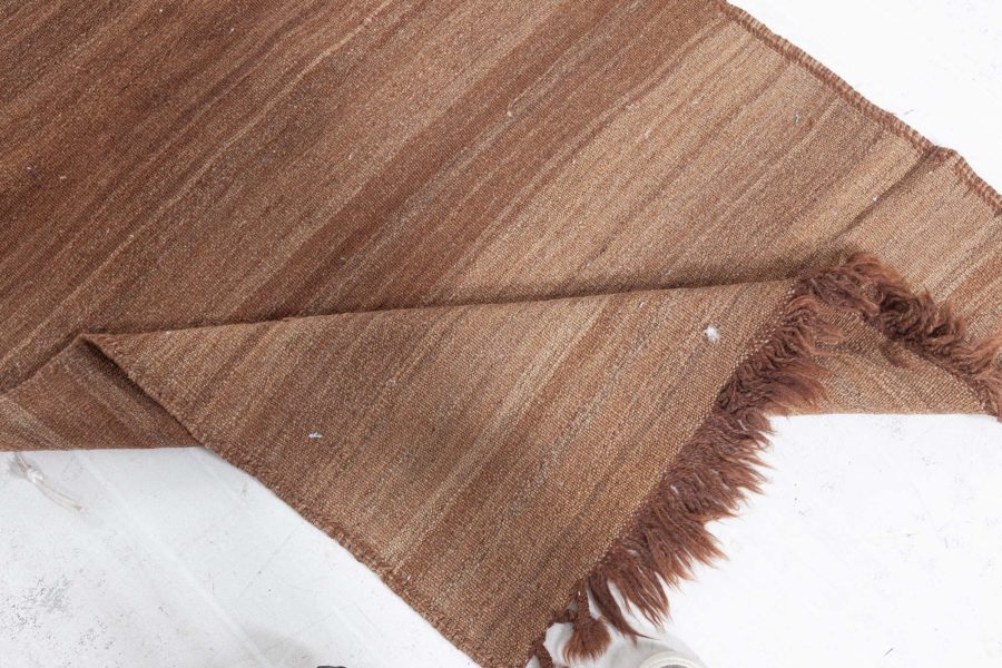Authentic Turkish Brown Flat-Weave Runner BB5768