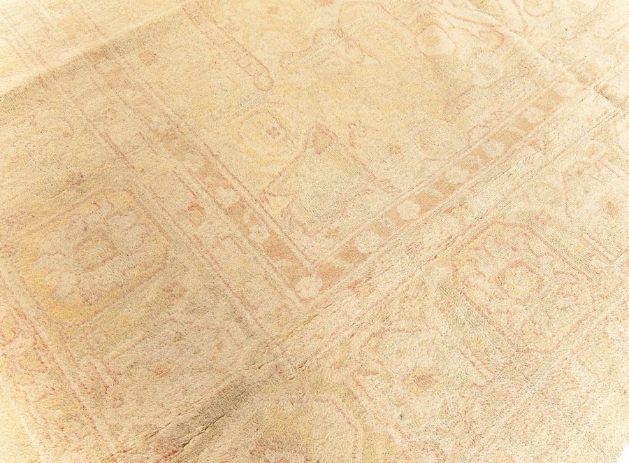 One-of-a-kind Vintage Indian Amritsar Handmade Wool Rug BB5780